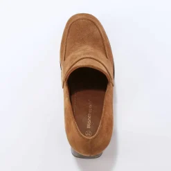 Mocassin à talon croûte de cuir