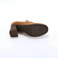 Mocassin à talon croûte de cuir