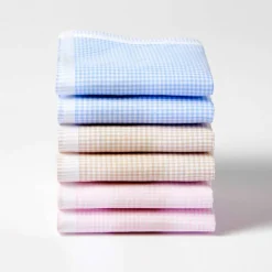 Mouchoirs vichy - lot de 6 ou lot de 12