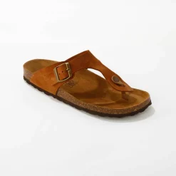 Mule entredoigt croûte de cuir certifié LWG