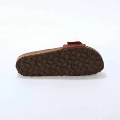 Mules anatomiques à boucle en cuir