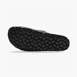 Mules anatomiques cuir à boucles - noir
