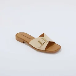 Mules à boucle côté