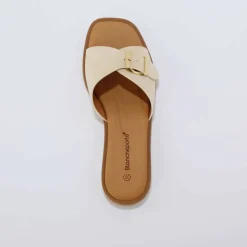 Mules à boucle côté