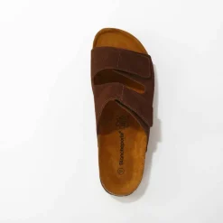Mules croûte de cuir certifié LWG