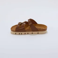 Mules cuir 3 boucles