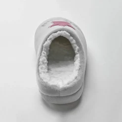 Mules en polaire brodées étoiles