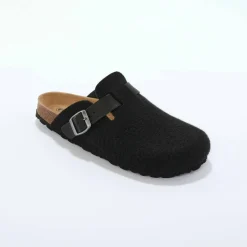 Mules sabot feutrine à boucle