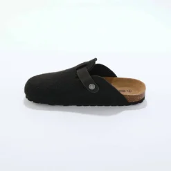 Mules sabot feutrine à boucle