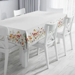 Nappe antitache imprimé floral