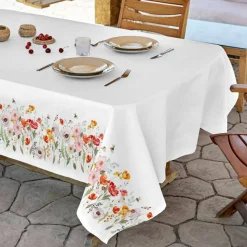 Nappe antitache imprimé floral