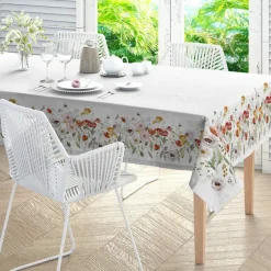 Nappe antitache imprimé floral