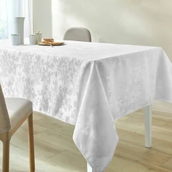 Nappe damassée feuillages Colombine®