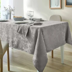 Nappe damassée feuillages Colombine®