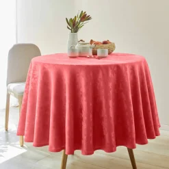 Nappe damassée feuillages Colombine®