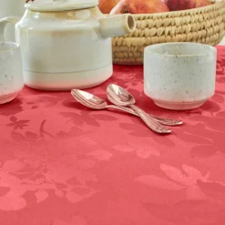 Nappe damassée feuillages Colombine®