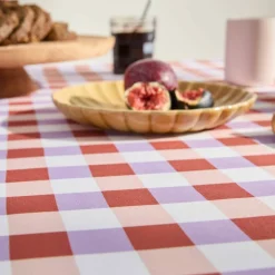 Nappe imprimé damier entretien facile