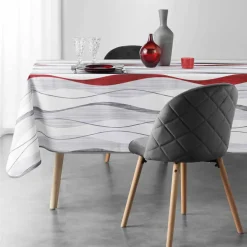 Nappe imprimé serpentins entretien facile