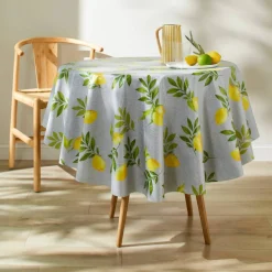 Nappe toile cirée imprimé citrons