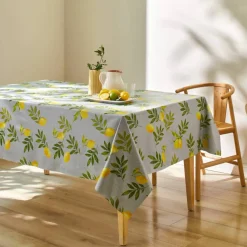 Nappe toile cirée imprimé citrons
