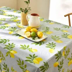 Nappe toile cirée imprimé citrons