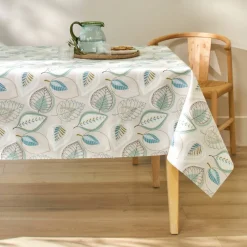 Nappe toile cirée imprimé feuilles