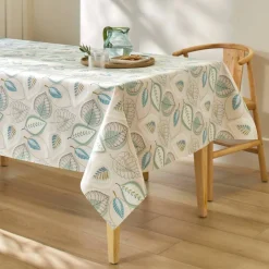Nappe toile cirée imprimé feuilles