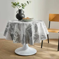 Nappe toile cirée imprimé grandes feuilles