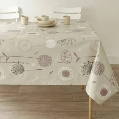 Nappe toile cirée imprimé pissenlits