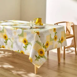 Nappe toile cirée imprimé tournesols