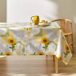 Nappe toile cirée imprimé tournesols