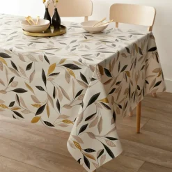 Nappe toile cirée imprimé végétal