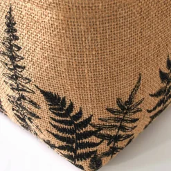 Panier en jute imprimé fougères - lot de 2