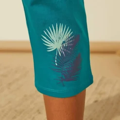 Pantacourt de pyjama en coton - uni tropical