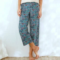 Pantacourt de pyjama imprimé Ikat