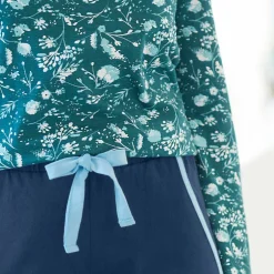 Pantacourt de pyjama – uni marine