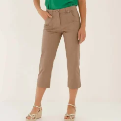 Pantacourt droit stretch