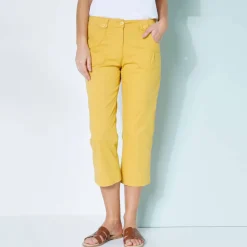 Pantacourt droit stretch