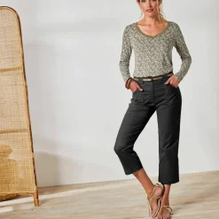 Pantacourt droit stretch