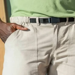 Pantacourt 3/4 élastiqué + ceinture assortie