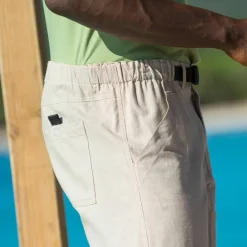 Pantacourt 3/4 élastiqué + ceinture assortie