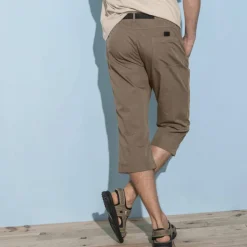 Pantacourt 3/4 élastiqué + ceinture assortie
