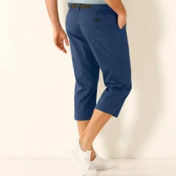 Pantacourt 3/4 élastiqué + ceinture assortie