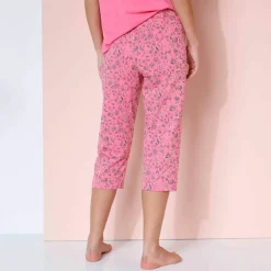 Pantacourt pyjama imprimé fleuri "Bohème"