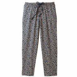 Pantacourt pyjama imprimé minimaliste fleuri