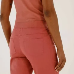 Pantacourt toile taille élastiquée