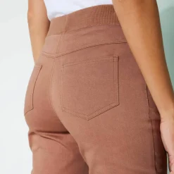Pantacourt toile taille élastiquée