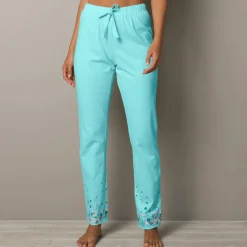 Pantalon base imprimée bucolique - coton jersey