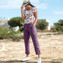 Pantalon battle retroussable