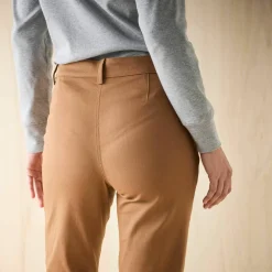 Pantalon bootcut, poches plaquées